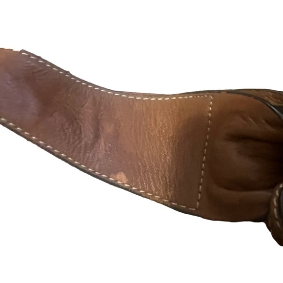 Gianni Bini Brown Genuine Leather Purse Shoulder Bag‎ Tote Hobo Satchel - Picture 9 of 16